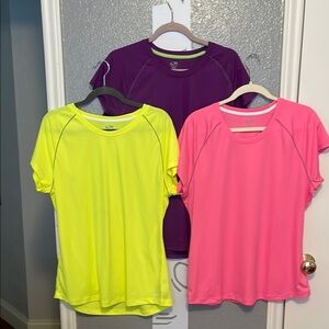 Champion Relaxed Yellow and Pink Short Sleeve Tees